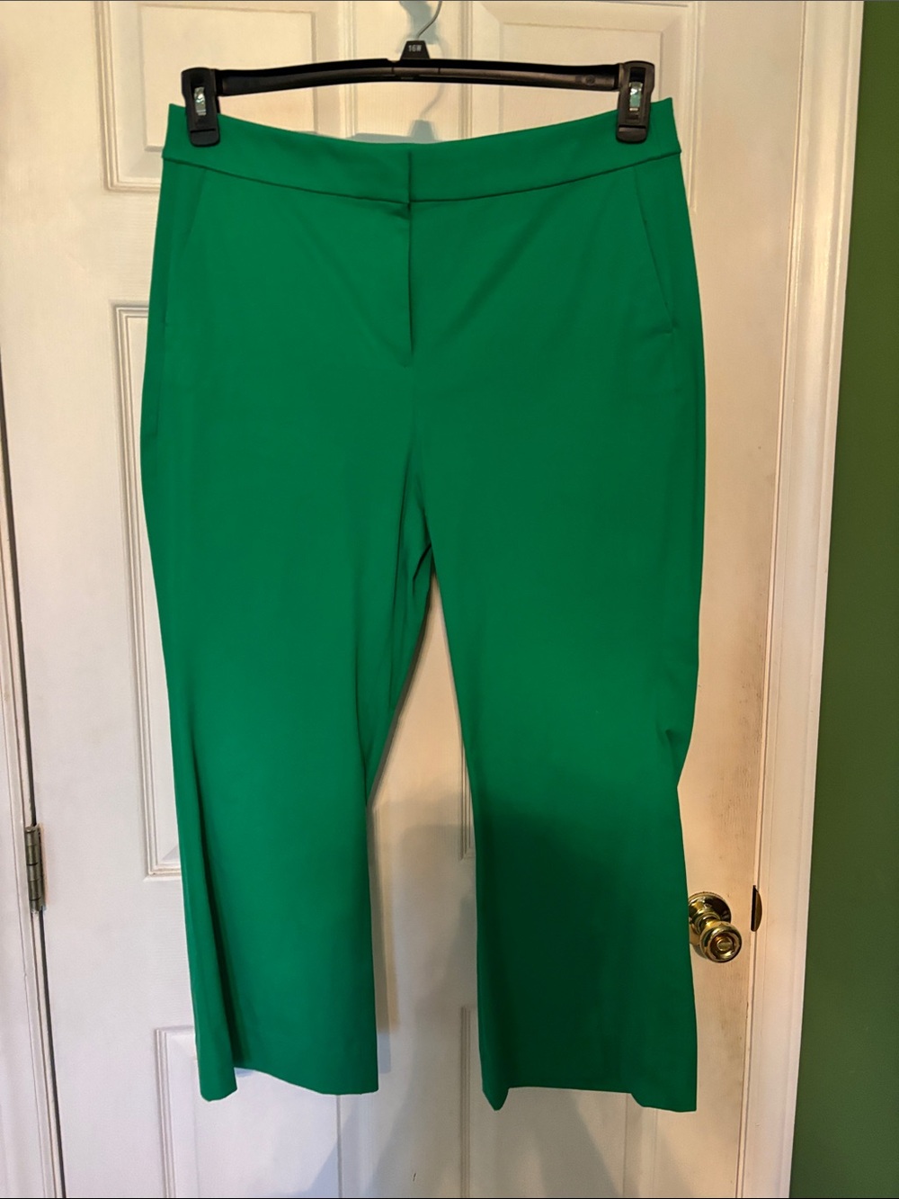 J. Crew Emerald Green Cropped Dress Pants